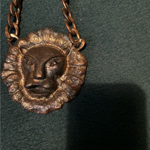 Lion Vintage Massive Necklace Ferocious Lion Statement necklace